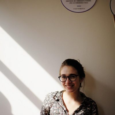 Claire à l'association Anciela